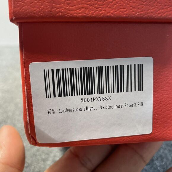 Cokvkuu Shoes Womens Pink Silver Rhinestone Slingback Pointed Toe Stiletto Heels - Picture 9 of 9